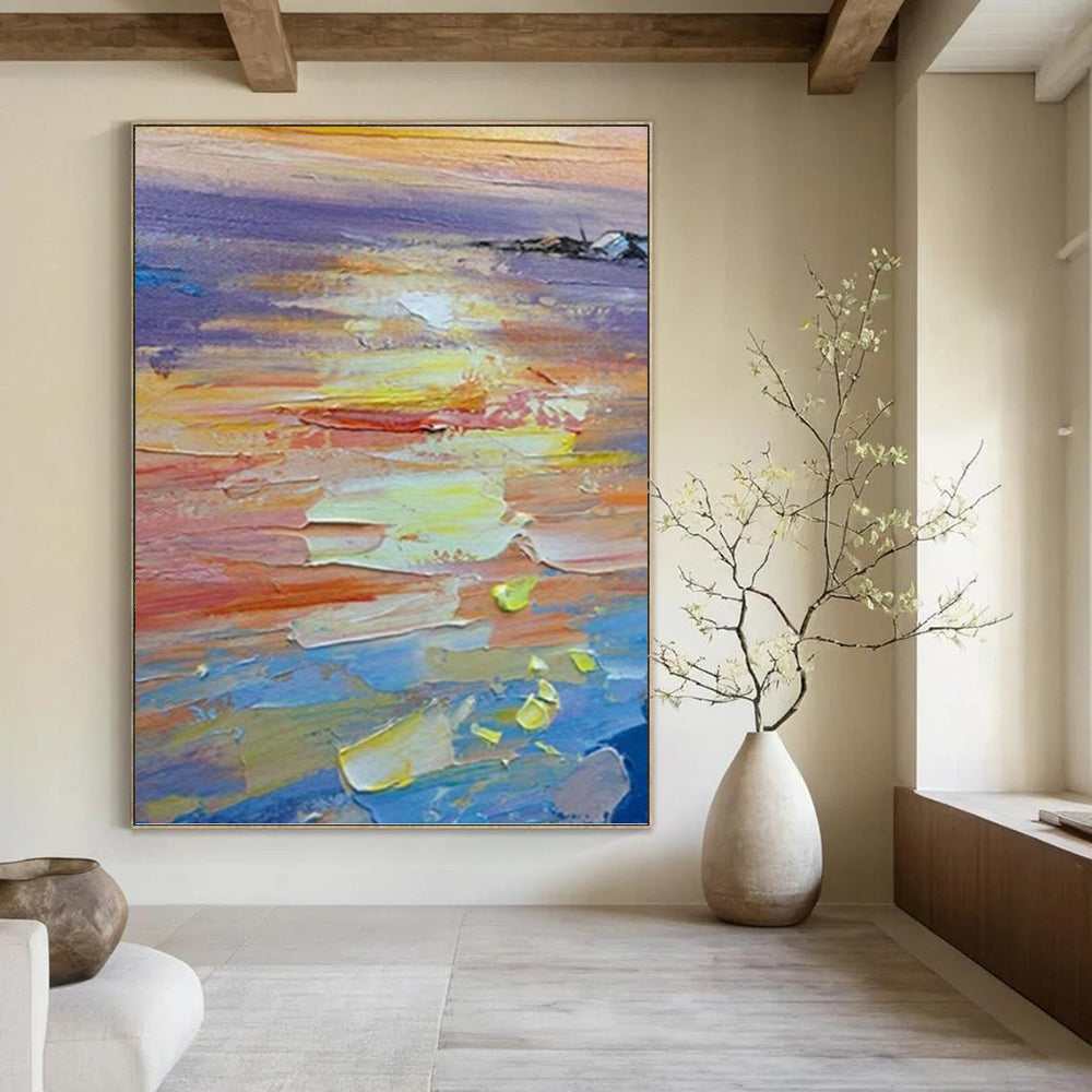 beach evening abstract coastal design 2